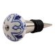Geoffrey Blue Ceramic Wine Stopper